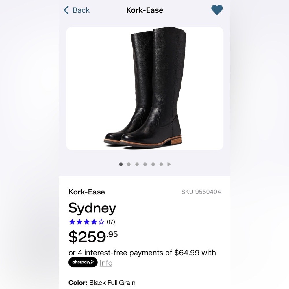EUC Kork Ease Sydney boots Sz 9🖤